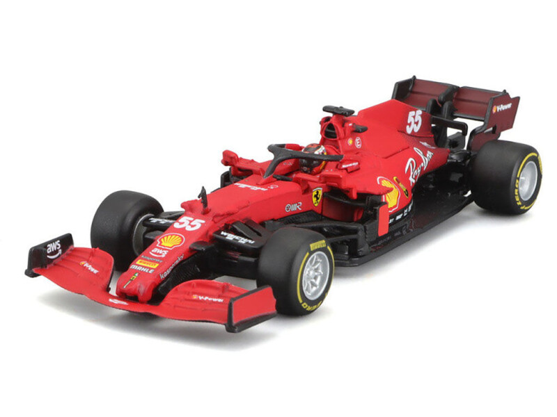 Bburago Ferrari SF21 1:43 (2021) #55 Carlos Sainz 